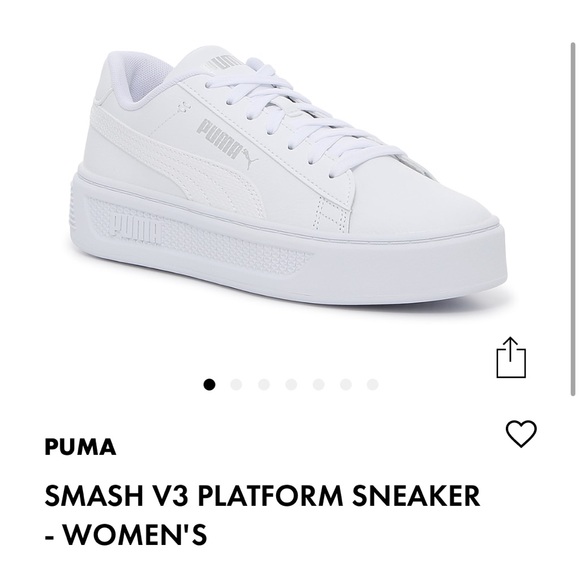 PUMA platform sneakers - SMASH V3 - Women’s white - Picture 1 of 10
